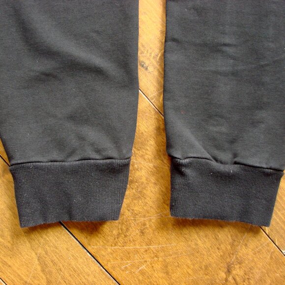 Black Joggers Track Pants Maniere De Voir Yellow Stripes Size Small - Picture 10 of 16